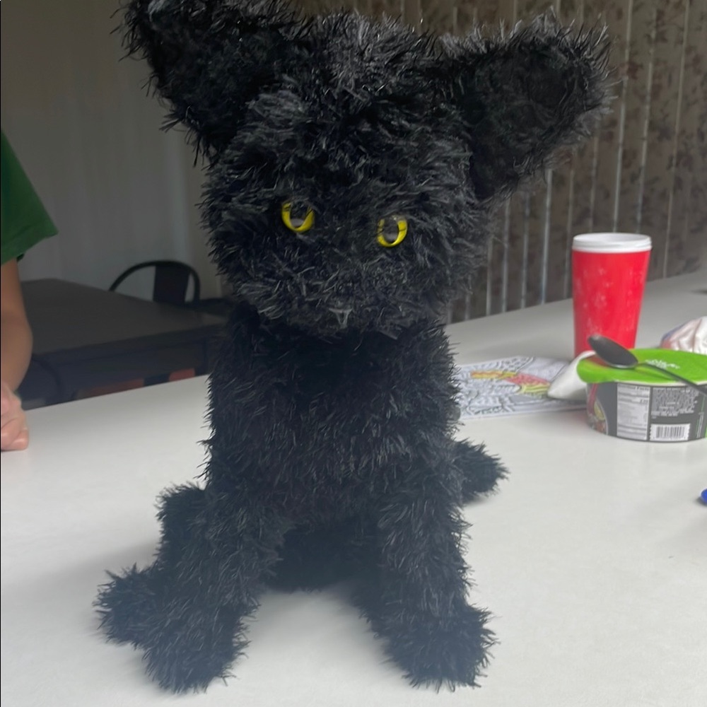 Handmade crochet realistic cat